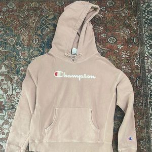 Dusty rose champion hoodie